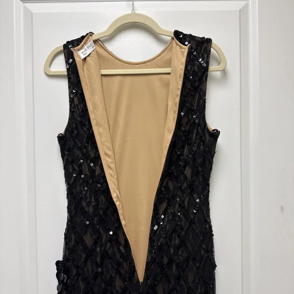 Mac Duggal Size 6 Black 94277 Embellished Sleeveless Mermaid Formal Gown Dress - Picture 10 of 16